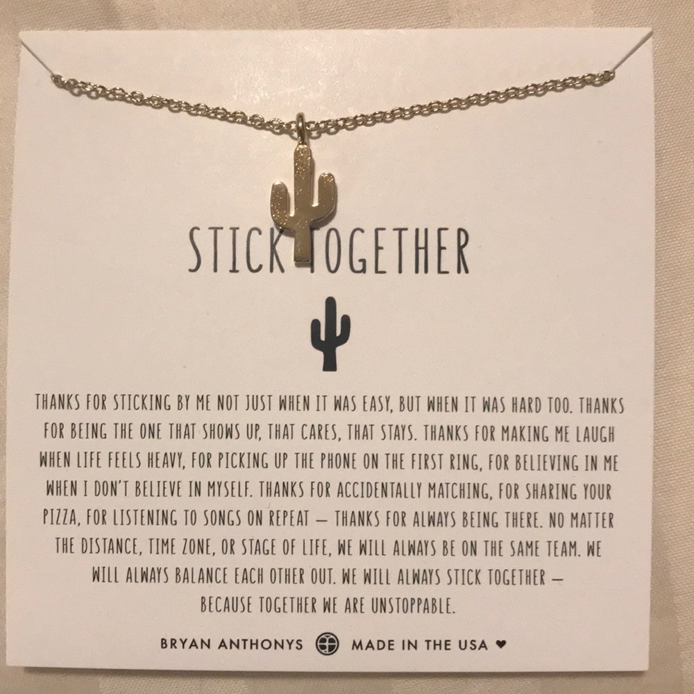 Gold friendship necklace